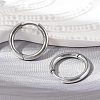 Tarnish Resistant 201 Stainless Steel Huggie Hoop Earrings Findings STAS-F149-33P-B-2