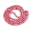 Ombre Effect Opaque Crackle Glass Beads Strands GLAA-Q106-01A-A12-3