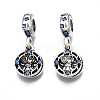 Rack Plating Alloy Enamel European Dangle Charms MPDL-N039-047-1