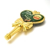 Christmas Deer Print Brass & Resin Wax Stamp Handles LS-AJEW-A058-02A-2