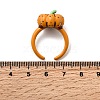 Brass Enamel Cuff Rings for Women RJEW-A087-01A-5
