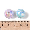 10Pcs UV Plating Colours Acrylic Beads OACR-S146-01B-4