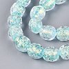 Handmade Foil Glass Beads Strands FOIL-Q002-05I-3