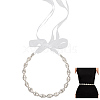 Metal Full Crystal Rhinestone Horse Eye Bridal Waist Belts for Wedding Dress AJEW-WH20080-65C-S-1
