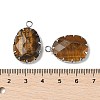 Natural Tiger Eye Pendants G-H086-01P-04-3