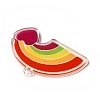 Rainbow Color Printed Acrylic Pendants OACR-B006-01J-3