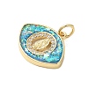 Brass Micro Pave Cubic Zirconia Pendants KK-K385-128G-2