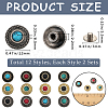 CRASPIRE 24 Sets 12 Style Alloy Buttons FIND-CP0001-87-2