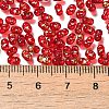 Spray Painted Glass Seed Beads SEED-F005-11A-04-4