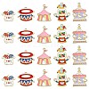 30Pcs 5 Styles Circus Theme Alloy Enamel Pendants ENAM-CJ0004-78-1