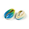 Spray Paint Cowrie Shell Beads SHEL-S274-01C-2