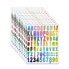 Vinyl Alphabet Number Self-Adhesive Waterproof Mail Box Stickers STIC-WH0002-023-1
