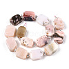 Natural Pink Opal Beads Strands G-C098-A19-01-3