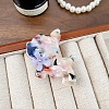 Acrylic Cartoon Dog Alligator Hair Clip PW-WG574AC-07-1