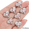 Platinum Alloy Resin Rhinestone Pendants PW-WGBD34C-14-1