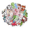 50 Sheets Paper Cartoon Animal Stickers STIC-Q002-11-1