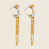 304 Stainless Steel Tassel Stud Earrings for Women BJ7288-1