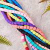 11 Strands 11 Colors Handmade Polymer Clay Bead Strands CLAY-SZ0001-40-3