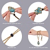 Braided Waxed Cotton Thread Cords Macrame Pouch Necklace Making AJEW-SW00022-13-3
