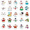 Christmas Theme 50Pcs Paper Self-Adhesive Picture Stickers AJEW-S036-15-4