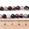 Natural Multicolor Tourmaline Beads Strands G-G446-6mm-03-3