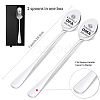 Stainless Steel Spoons Set AJEW-WH0160-032-2