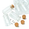 8Pcs Glass Jar Glass Bottles with Cork Stopper AJEW-FS0001-10-2