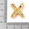 Brass Micro Pave Clear Cubic Zirconia Pendant KK-Z046-01G-X-3