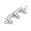 304 Stainless Steel Letter Connector Charms STAS-M108-01P-05-2