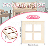 Mini Wood Dollhouse Window Furniture Accessories DJEW-WH0015-112-2