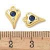 Rack Plating Brass Micro Pave Cubic Zirconia Pendants KK-L224-010G-3