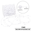 1 Roll Plastic Round Beaded Link Chains DIY-SC0024-96B-2