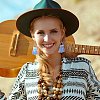 2 Sets Unfinished Wood Triangle Pendants DIY-PH0028-88-6
