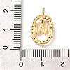 Brass Micro Pave Cubic Zirconia Pendants ZIRC-P123-01G-W01-3