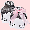 50Pcs Cute Girl Shaped Paper Display Cards CDIS-SP0001-34-5