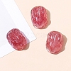 Natural Strawberry Quartz Carved Beads PW-WGC28A1-02-1