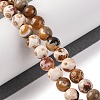 Natural Fire Crackle Agate Beads Strands G-G163-A01-01-2