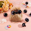   8 Sets Glitter Plastic Safety Craft Eye DOLL-PH0001-52-5