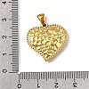 304 Stainless Steel Pendants STAS-B094-04A-G-3