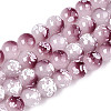 Baking Paint Glass Beads Strands DGLA-N015-10mm-05-1