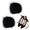 Faux Mink Fur Shoe Decorations AJEW-WH0518-96-1