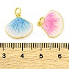 Brass Enamel Pendants KK-S401-11G-3