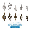 Beadthoven 40 Pcs 10 Styles Alloy Pendants FIND-BT0001-01-6