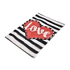 Valentine's Day Theme Linen Garden Flags AJEW-H146-03A-3