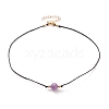 Faceted Natural Amethyst Pendant Necklaces NJEW-JN03230-03-1