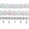 Baking Painted Electroplate Glass Beads Strands GLAA-G120-01A-4