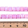 Anti-Tarnish Electroplate Glass Beads Strands GLAA-T025-6mm-10G-4