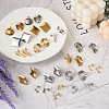 Cheriswelry 32Pcs 16 Style 304 Stainless Steel Stud Earring Findings STAS-CW0001-08-6