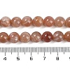 Natural Sunstone Round Bead Strands G-F266-11-8mm-01-2