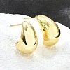 Brass Half Hoop Earrings EJEW-H104-18G-4